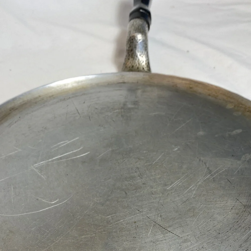 Vintage (1920-30’s) Club Hammercraft Aluminum Griddle with Black Wood Handle